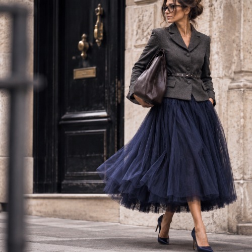 The Audrey Skirt - Cedar Rose