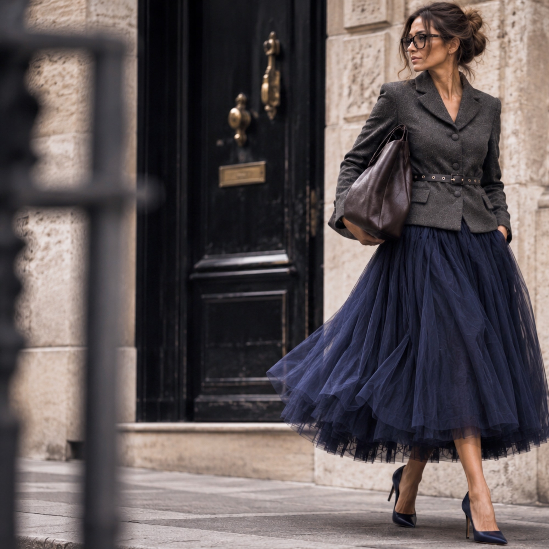 The Audrey Skirt - Cedar Rose