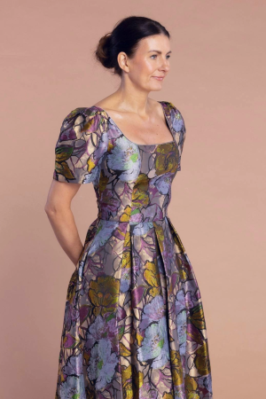 DOROTHY DRESS - MINI SLEEVE - IRIS