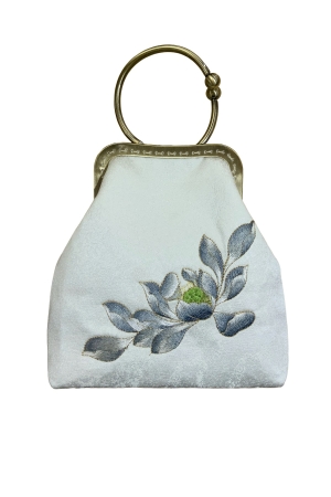 EMBROIDERED CLASP BAG WILLOW