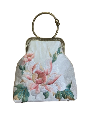 EMBROIDERED CLASP BAG CELESTE