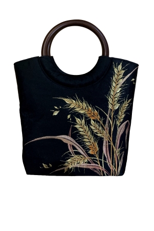 EMBROIDERED MINI BAG HERITAGE NOIR