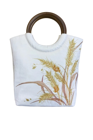 EMBROIDERED MINI BAG HERITAGE IVORY