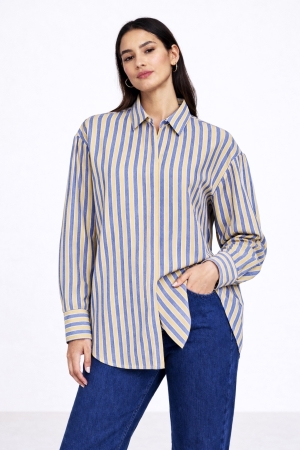 POWER COLLAR COTTON SHIRT 