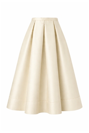 MIDI AUDREY SKIRT BUTTERCREAM