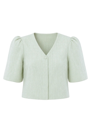 AUDREY JACKET TWEED SAGE 