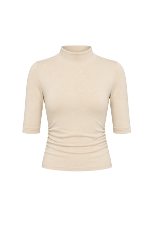 SOFT KNIT SHORT SLEEVE LUXE TOP BLUSH