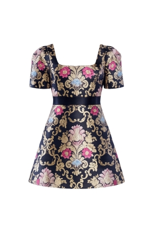 JACQUARD MINI DRESS 