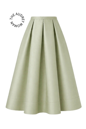MIDI AUDREY SKIRT SAGE