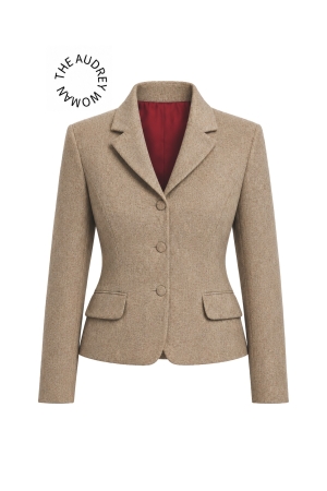 AUDREY JACKET - TAILORED TWEED TAN