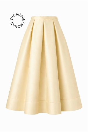 MIDI AUDREY SKIRT BUTTERCREAM