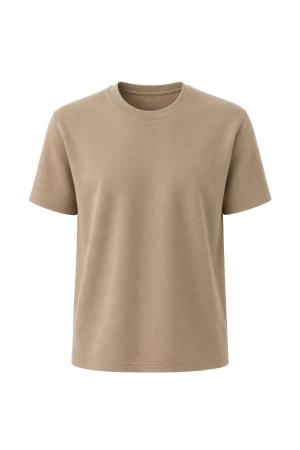 AUDREY COTTON BASIC T SHIRT TAN