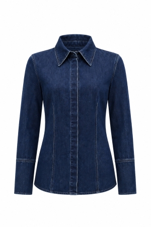 DENIM LONG SLEEVE SHIRT