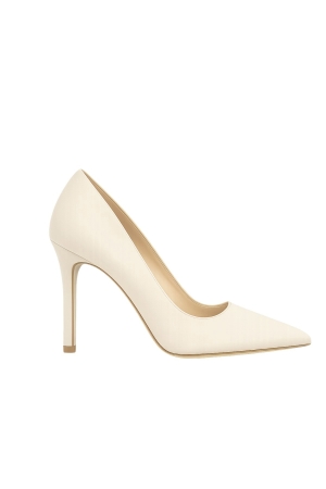 SUEDE COURT SHOE IVORY