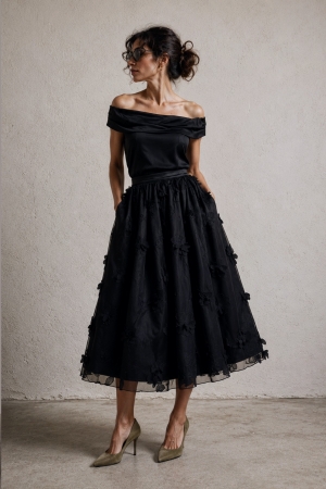 FLORAL MIDI TULLE AUDREY SKIRT