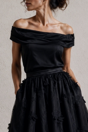 SILK OFF THE SHOULDER TOP