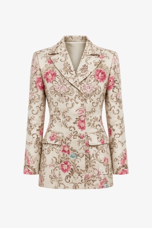 Tailored Blazer Dress Gold - Cedar Rose