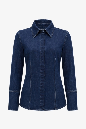 Heritage Denim Long Sleeve Shirt - Cedar Rose