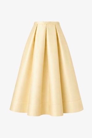 Midi Audrey Skirt Buttercream - Cedar Rose