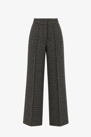 Audrey Bouclé Tailored Trousers - Cedar Rose