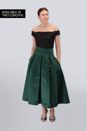 CLASSIC AUDREY FOREST GREEN SKIRT