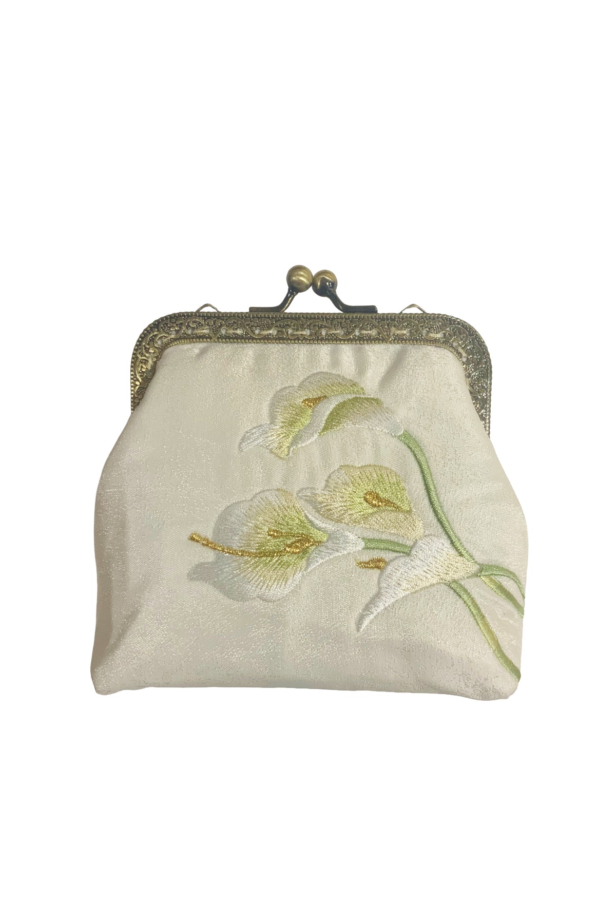 Velvet Clasp Coin Purse Calla Lily - Cedar Rose