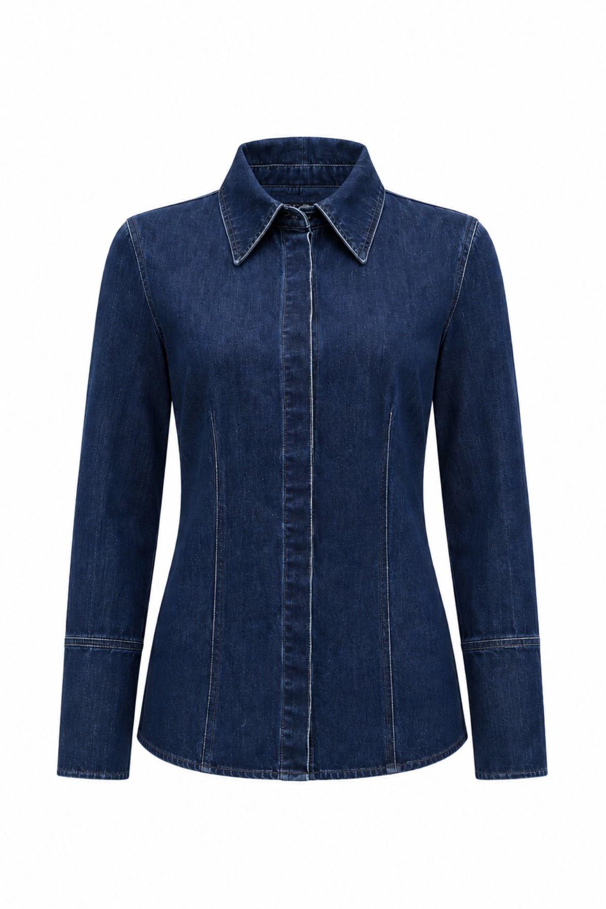 HERTIGAE DENIM LONG SLEEVE SHIRT
