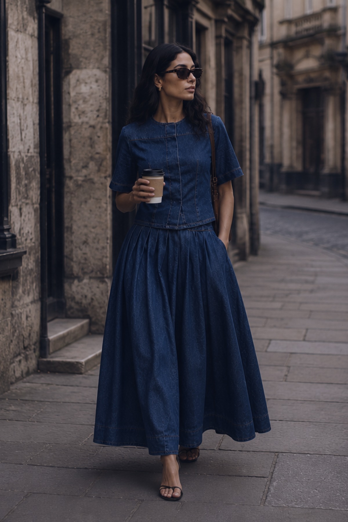 HERITAGE DENIM AUDREY SKIRT INDIGO