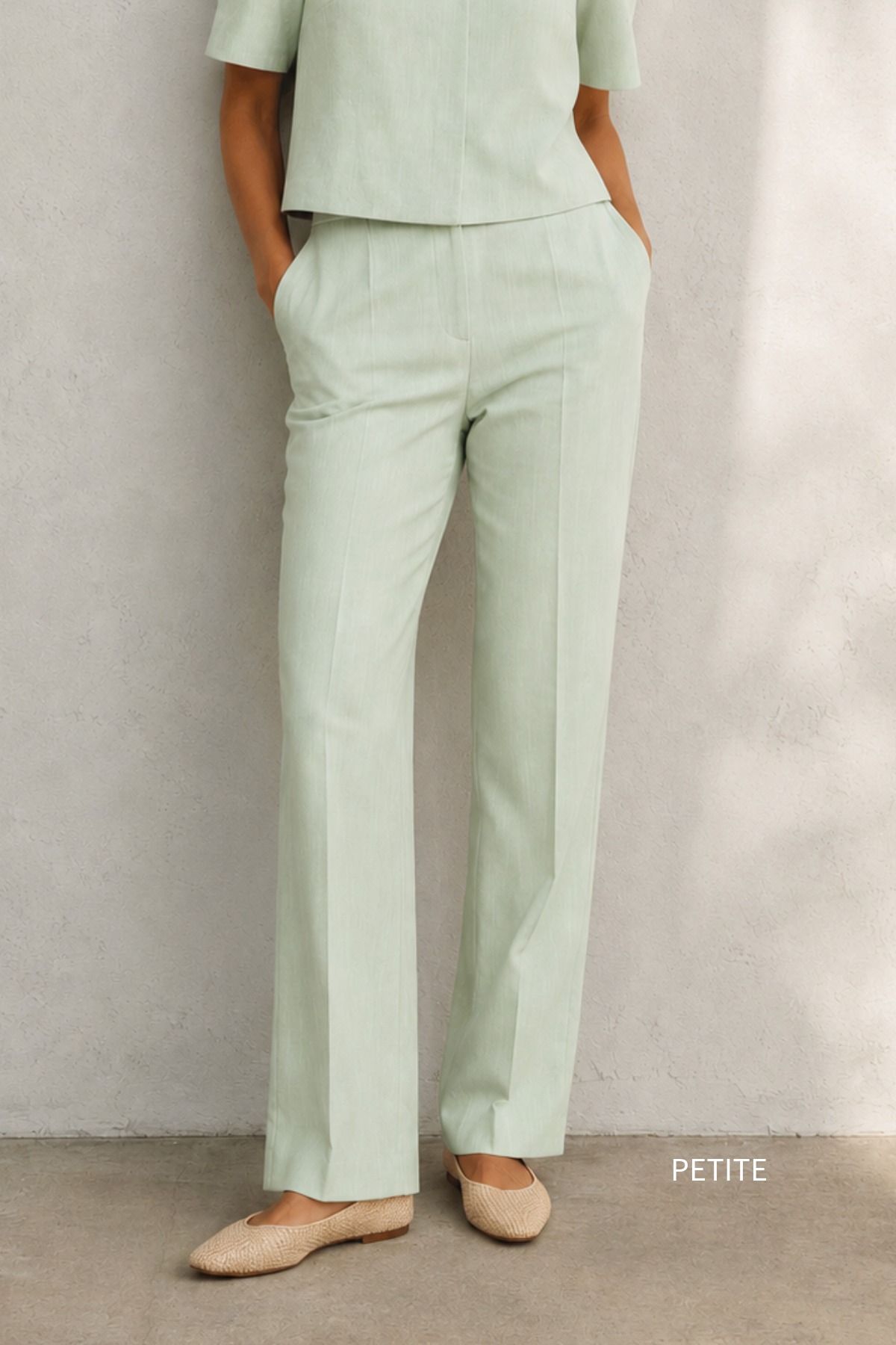 AUDREY TROUSER SAGE PETITE