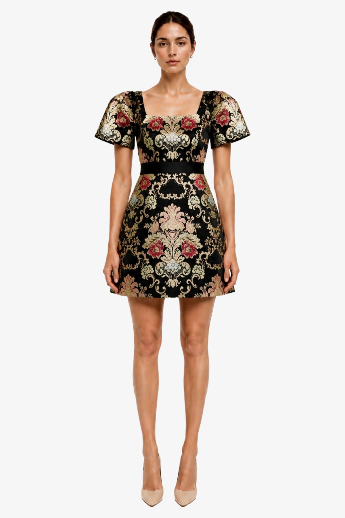 JACQUARD MINI DRESS 