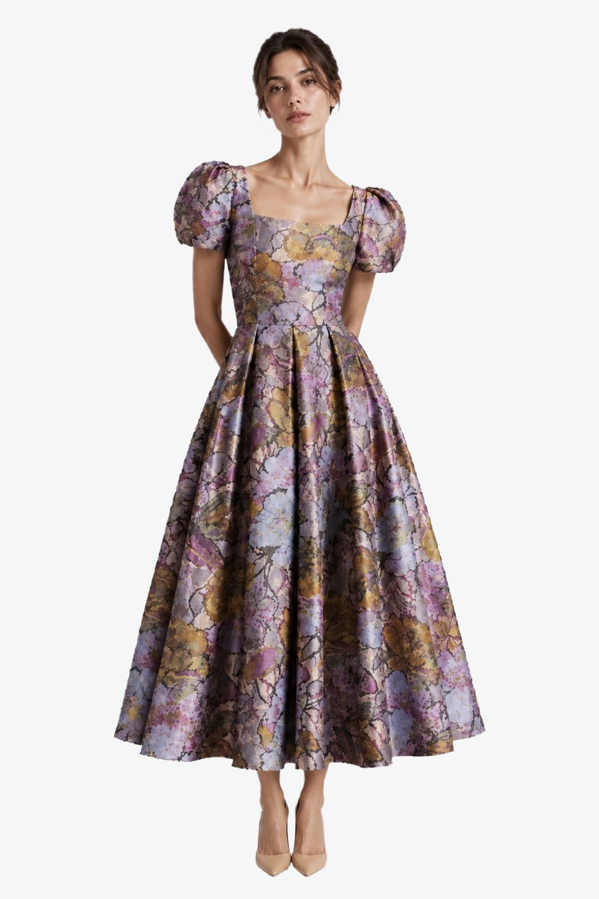 AUDREY DRESS - MINI SLEEVE - IRIS