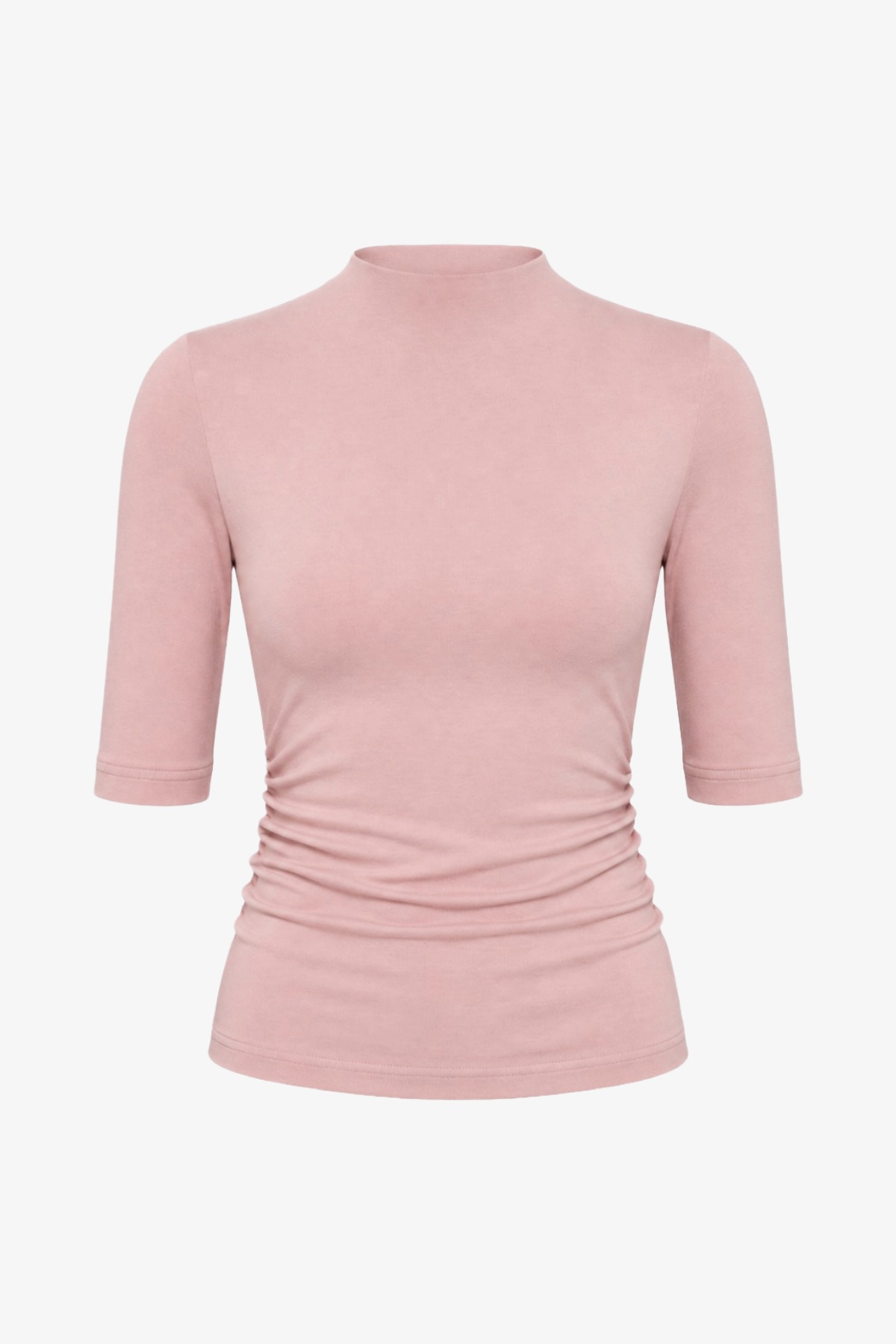 SOFT KNIT SHORT SLEEVE LUXE TOP BLUSH