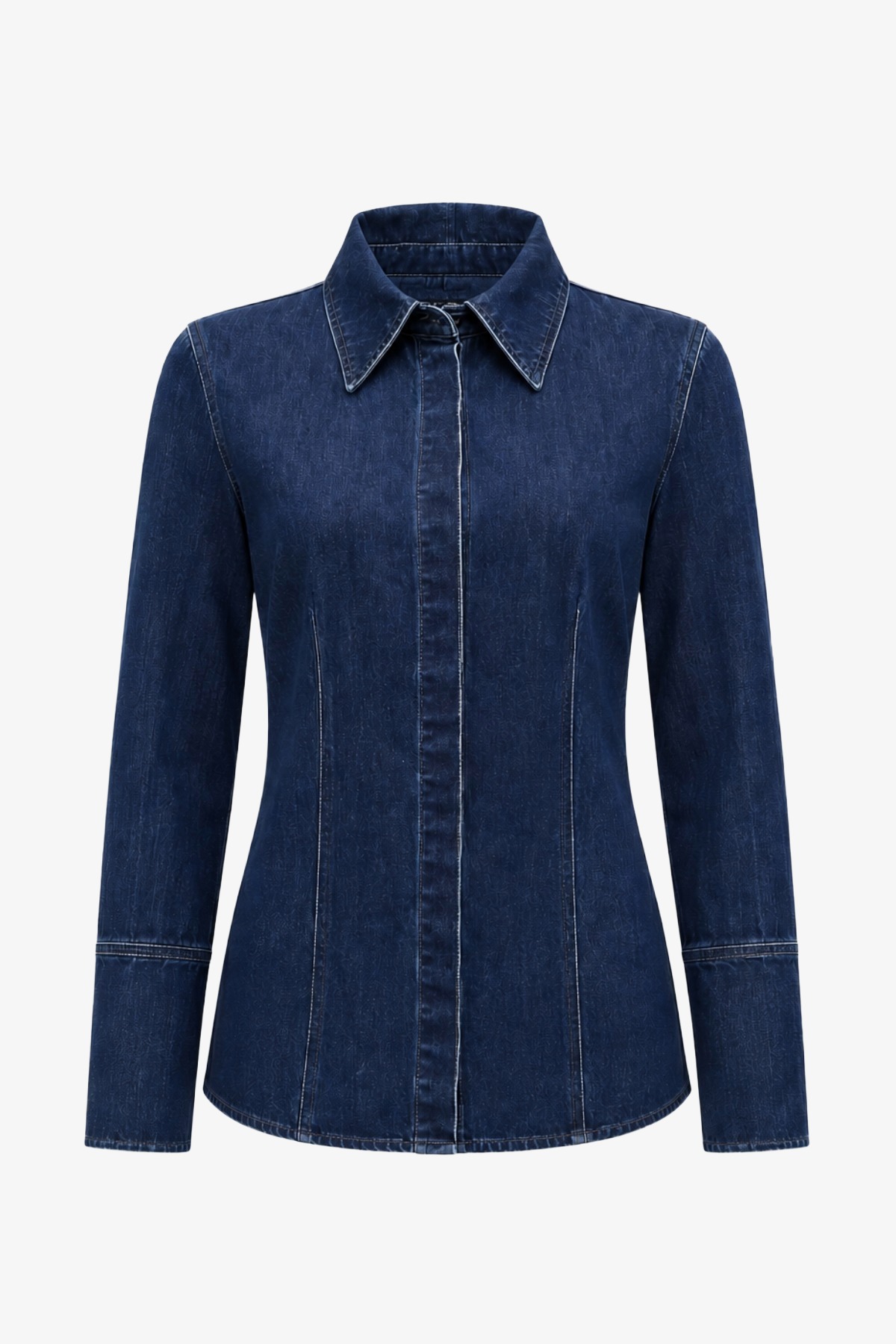 HERTIGAE DENIM LONG SLEEVE SHIRT