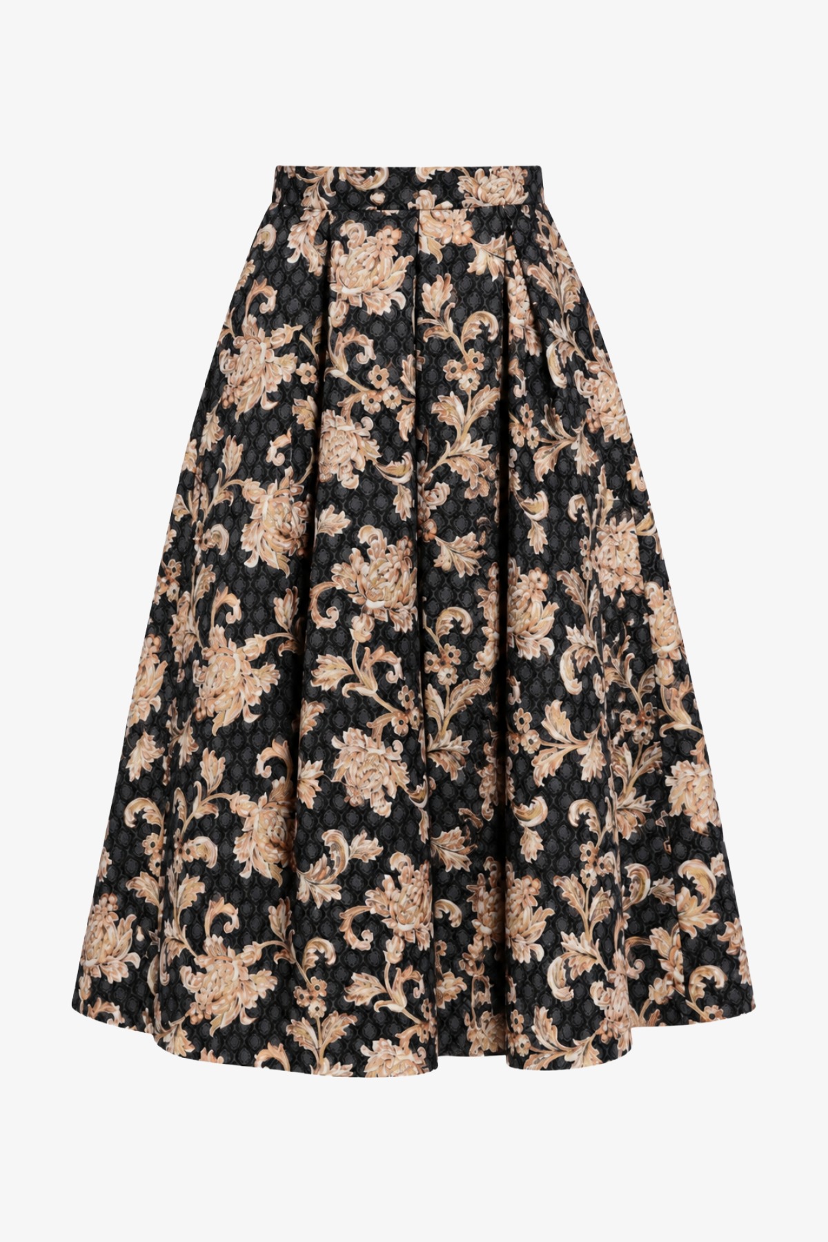 CLASSIC MIDI SKIRT AUDREY FLORAL DAMASK 