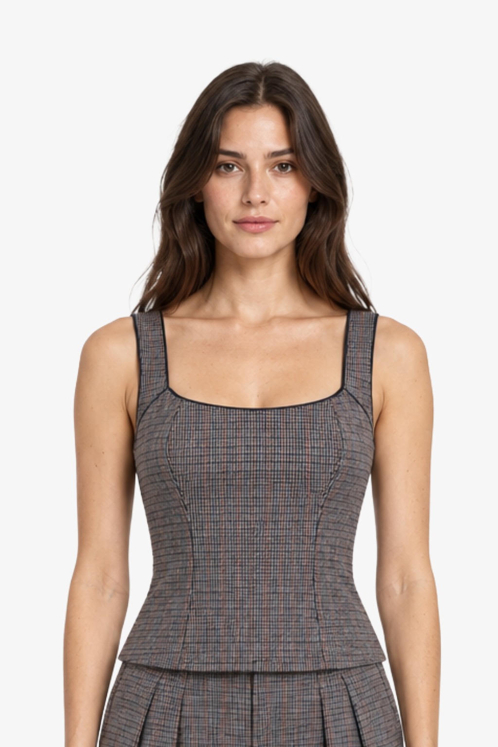 TWEED CORSET - NAVY