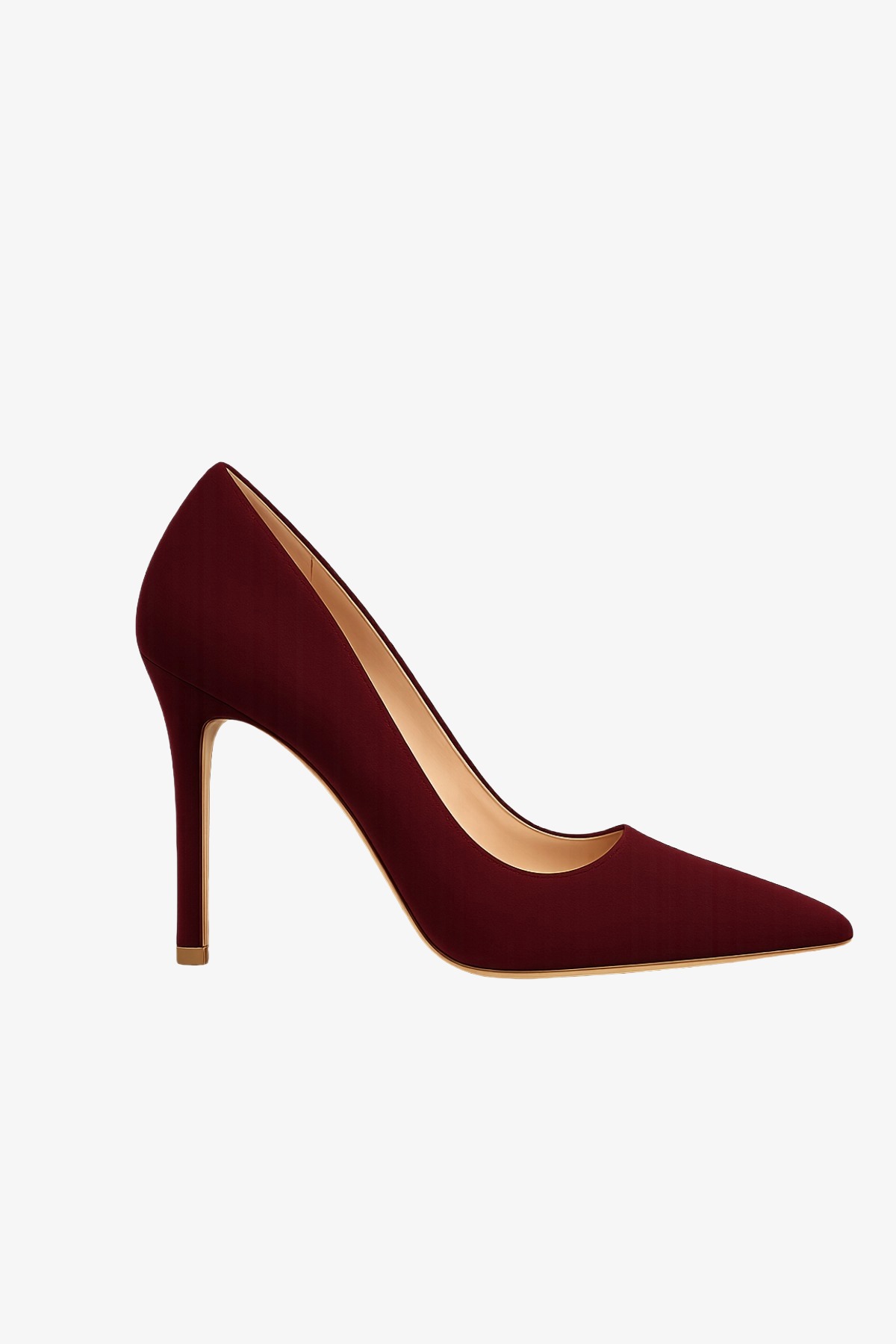 SUEDE COURT SHOE MAROON
