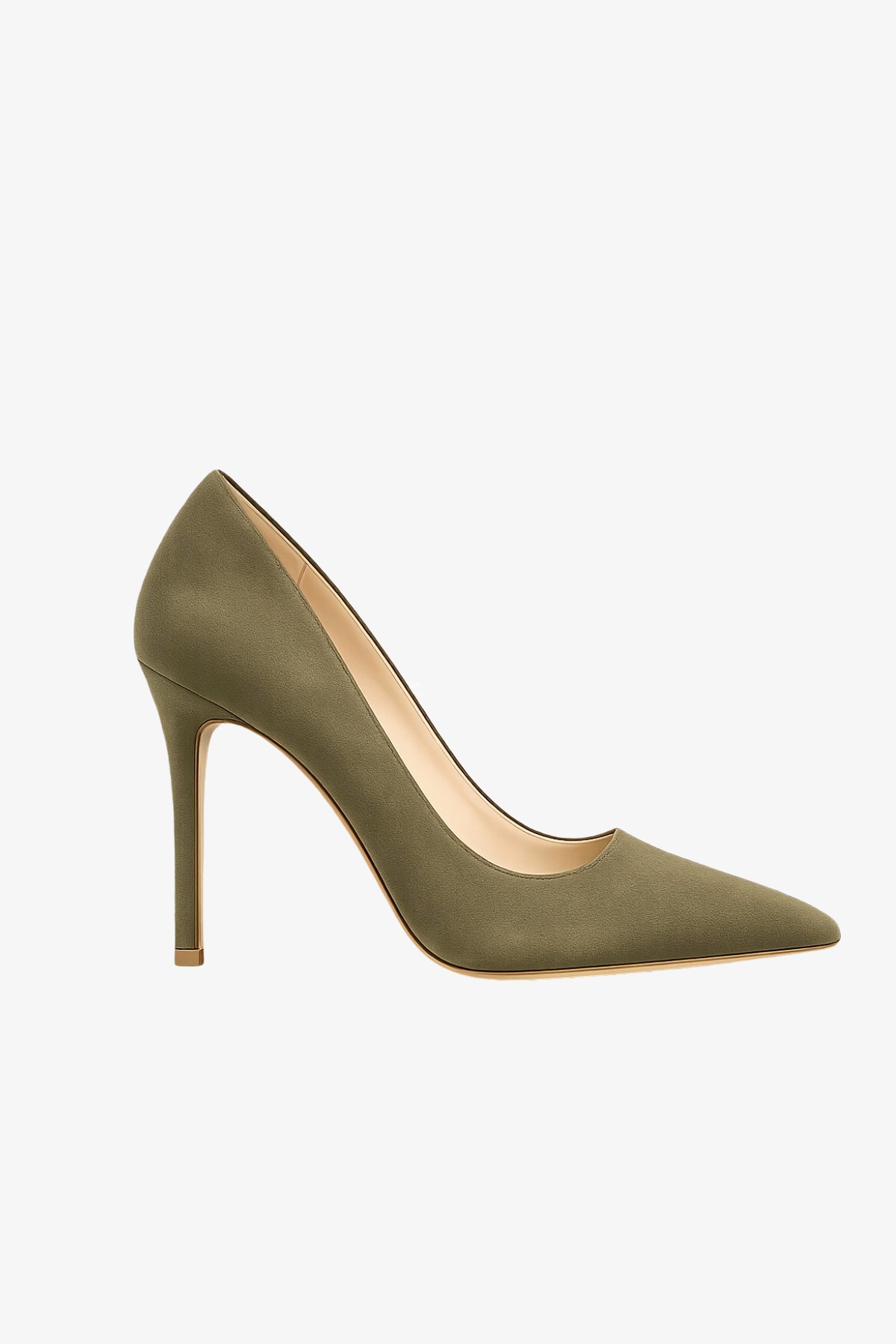 SUEDE COURT SHOE OLIVE