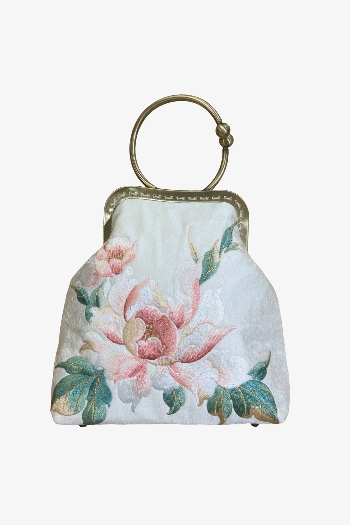 EMBROIDERED CLASP BAG CELESTE