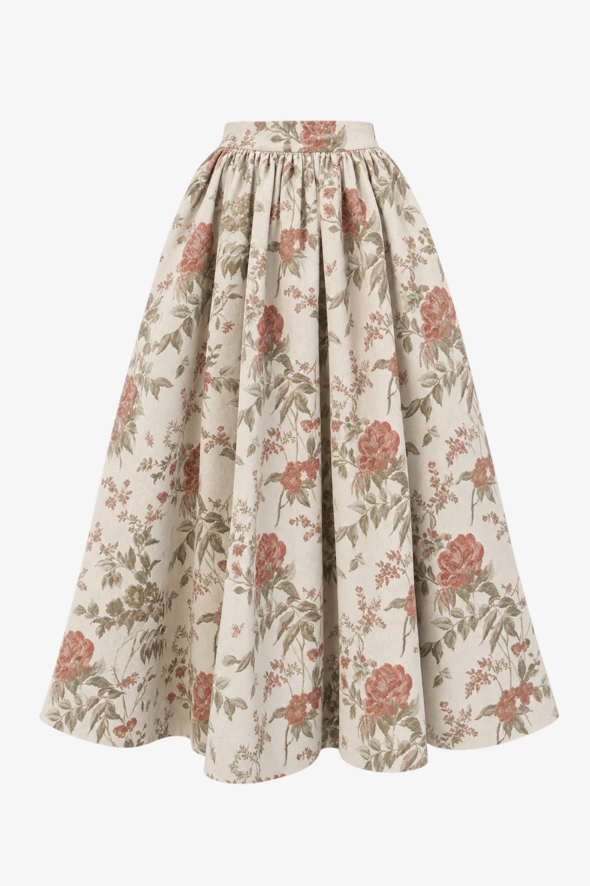 Audrey Jacquard Midi Skirt