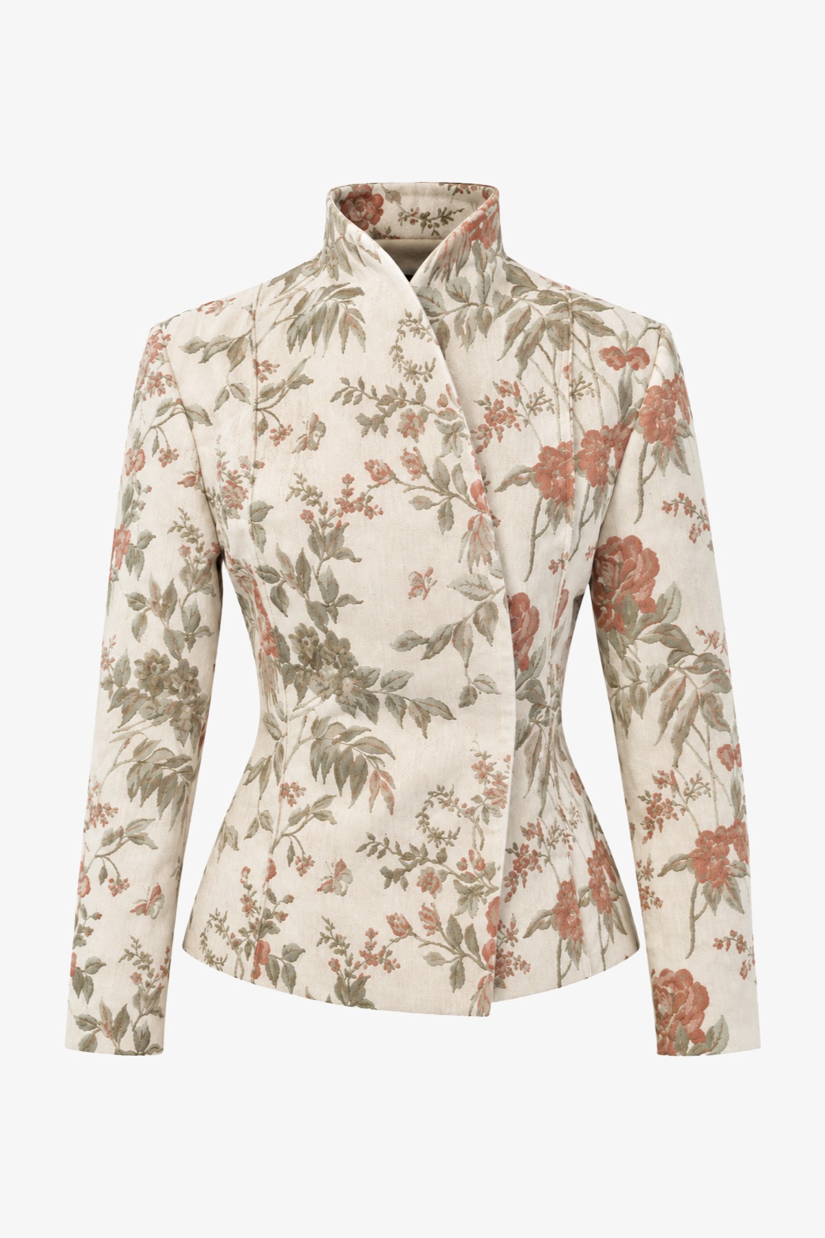 Audrey Floral Jacquard Tailored Blazer