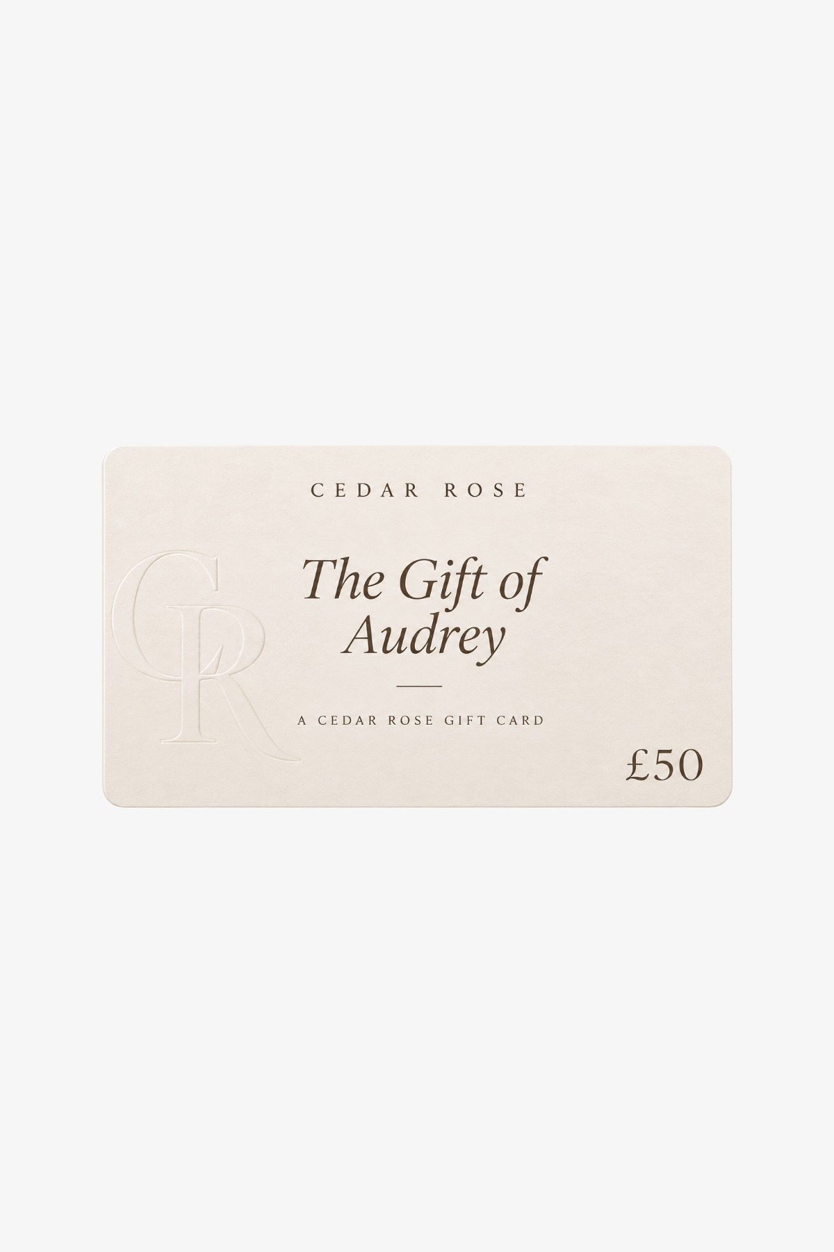 THE GIFT OF AUDREY