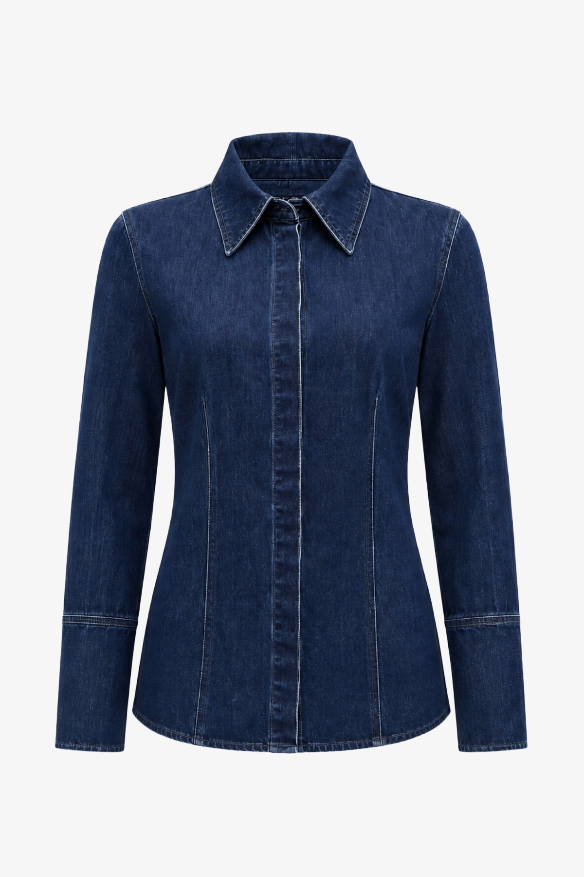Heritage Denim Long Sleeve Shirt - Cedar Rose