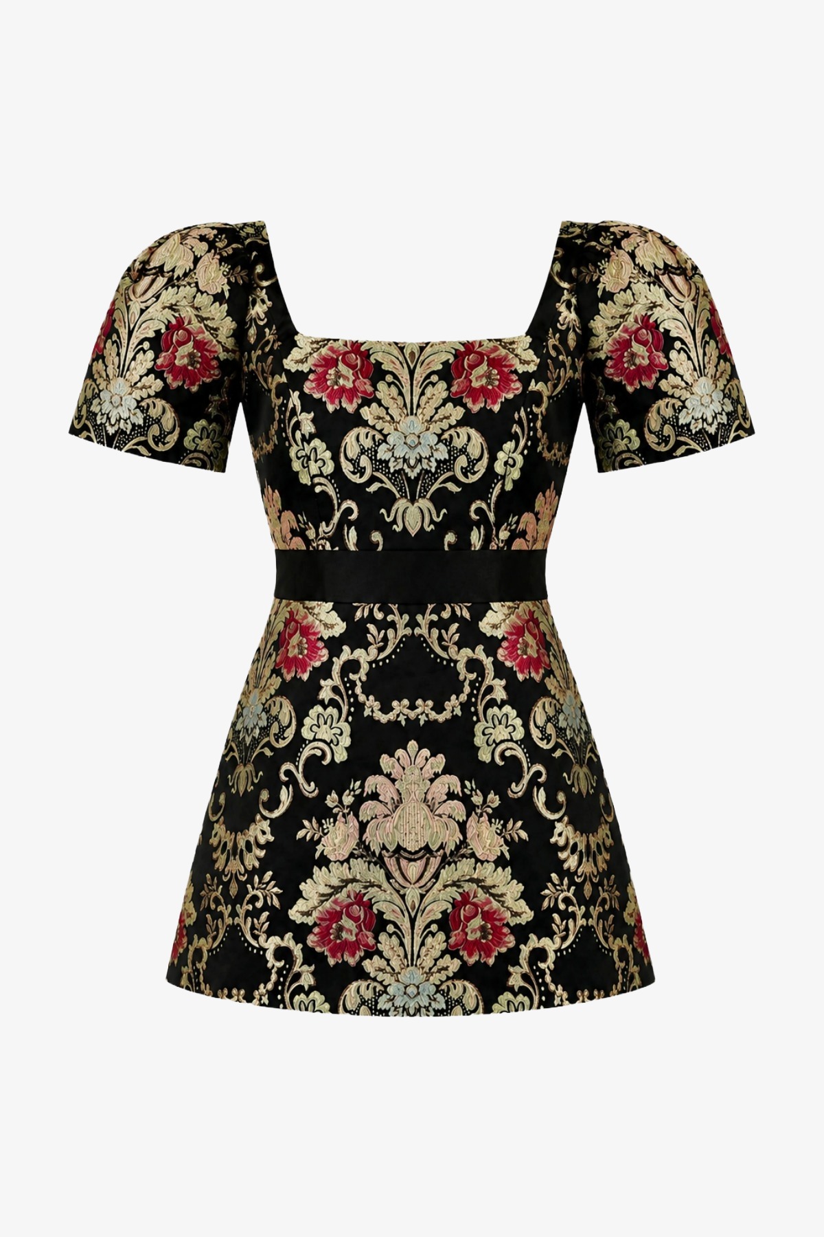 Jacquard Mini Dress - Cedar Rose